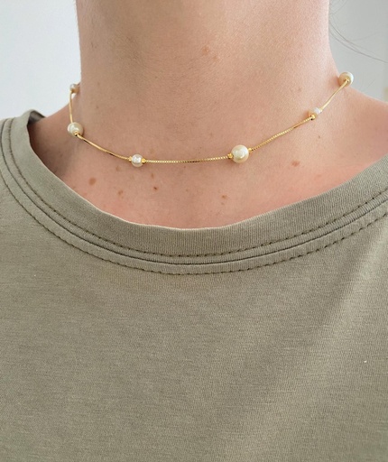 Choker perlas
